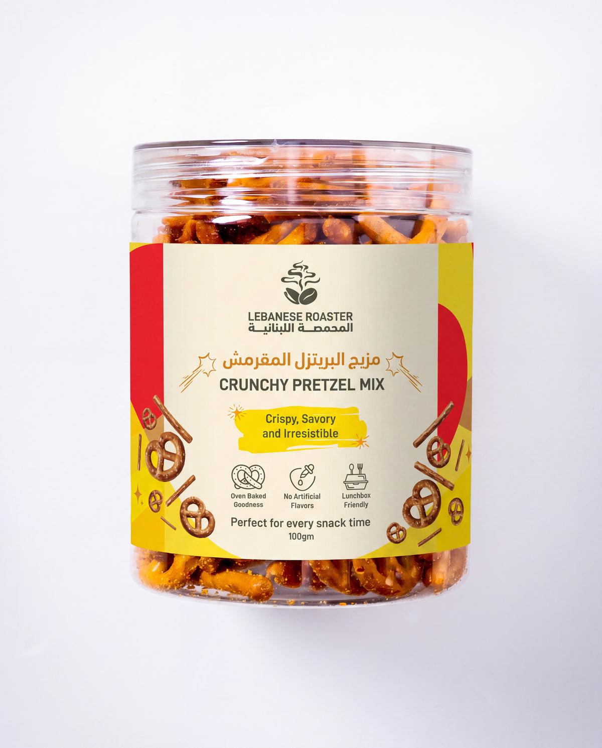 Crunchy Pretzels Mix Jar 100gm