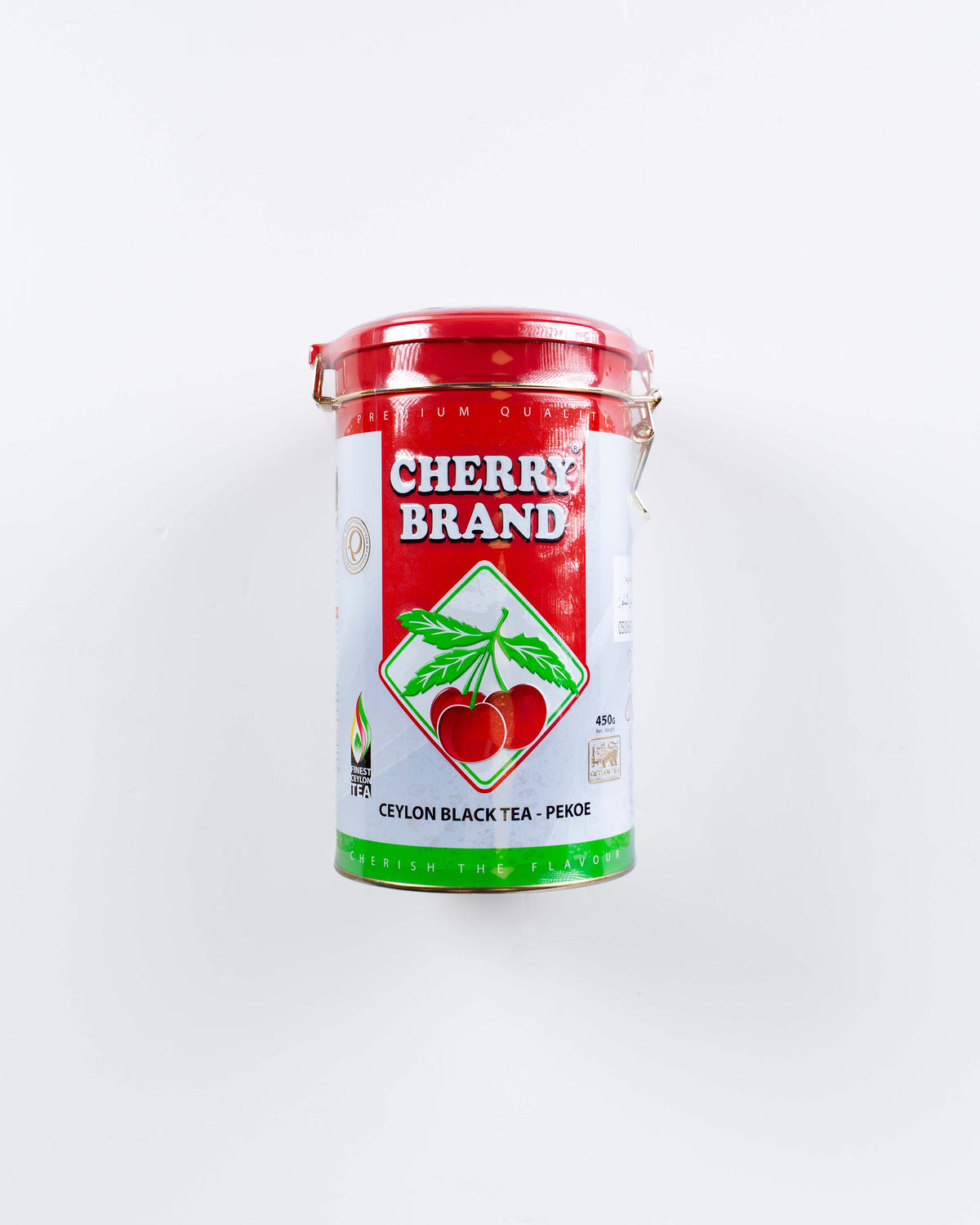 Cherry tea tin 450gm